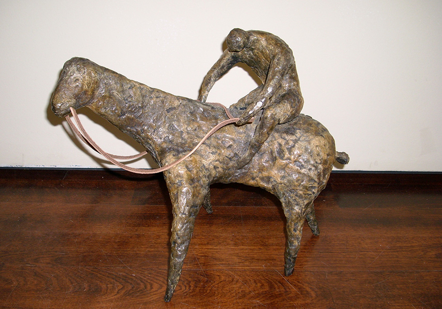 <strong>Le cheval mongol</strong><BR>1999<BR>Bronze<BR>34 x 40 x 20 cm<BR>Photo : © Collection-Édition - Musée du Bronze d'Inverness<BR><br><br>© Succession Charles Daudelin /SODRAC