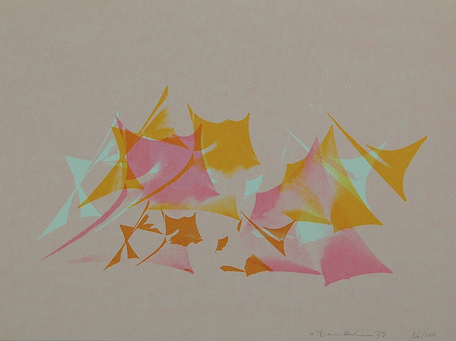 <strong><i>La Loterie</i></strong><BR>1975<BR>Sérigraphie<BR>20 x 26,7 cm<BR><i></i><BR><BR><br><h9 style='font-size:.8em'>Photo : The robert McLaughlin Gallery<br>1/1</h9><BR><br><br><h9 style='font-size:.8em'>© Succession Charles Daudelin /COVA-DAAV