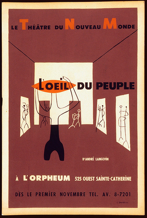 <strong><i>L'oeil du peuple</i></strong><BR>1957<BR><BR>Sans dimension<BR><i></i><BR><BR><br><h9 style='font-size:.8em'>Photo : Musée national des beaux-arts du Québec : Jean-Guy Kérouac<br>1/1</h9><BR><br><br><h9 style='font-size:.8em'>© Succession Charles Daudelin /COVA-DAAV