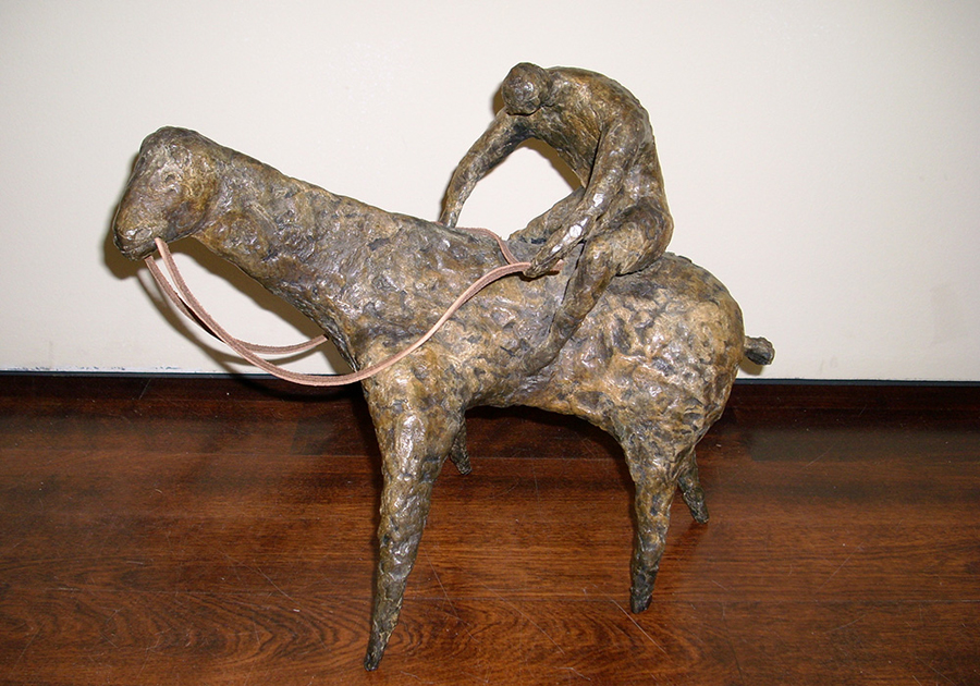 <strong>Le cheval mongol</strong><BR>1999<BR>Bronze<BR>34 x 40 x 20 cm<BR>Photo : © Collection-Édition - Musée du Bronze d'Inverness<BR><br><br>© Succession Charles Daudelin /COVA-DAAV