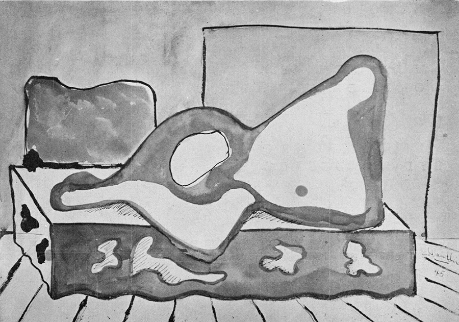 <strong><i>Odalisque</i></strong><BR>1945<BR>Huile sur toile<BR>68 x 120 cm<BR><i></i><BR><BR><h9 style='font-size:.8em'>Photo : 1/1</h9><BR><br><br><h9 style='font-size:.8em'>© Succession Charles Daudelin /COVA-DAAV
