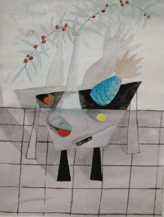 <strong><i>Sans titre</i></strong><BR>vers 1946<BR>aquarelle et mine de plomb sur papier Tochon Lepage<BR>32 x 24 cm<BR><i></i><BR><BR><br><h9 style='font-size:.8em'>Photo : MNBAQ : Dominique Potvin<br>1/1</h9><BR><br><br><h9 style='font-size:.8em'>© Succession Charles Daudelin /COVA-DAAV