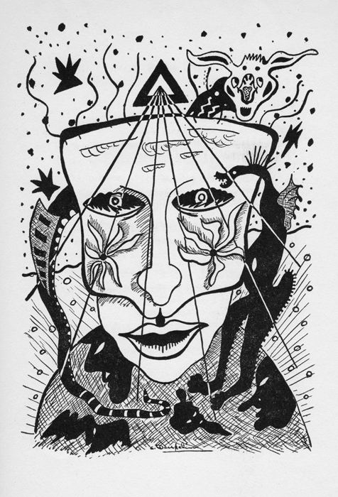 <strong><i>Sans titre</i></strong><BR>1946<BR>encre sur papier<BR>23,3 x 18 cm<BR><i></i><BR><BR><h9 style='font-size:.8em'>Photo : 1/1</h9><BR><br><br><h9 style='font-size:.8em'>© Succession Charles Daudelin /COVA-DAAV