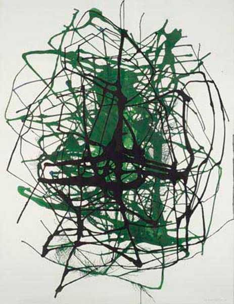 <strong>Circuit 5</strong><BR>1994<BR>encre sur papier Stonehenge<BR>127 x 98 cm<BR>Photo : Luc Bouvrette et Sophie Limoges<BR><br><br>© Succession Charles Daudelin /COVA-DAAV