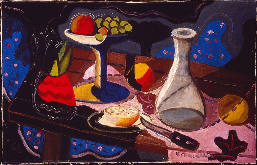 <strong><i>Nature morte à l'ananas</i></strong><BR>1944<BR><BR><BR><i></i><BR><BR><br><h9 style='font-size:.8em'>Photo : Musée national des beaux-arts du Québec<br>1/1</h9><BR><br><br><h9 style='font-size:.8em'>© Succession Charles Daudelin /SODRAC