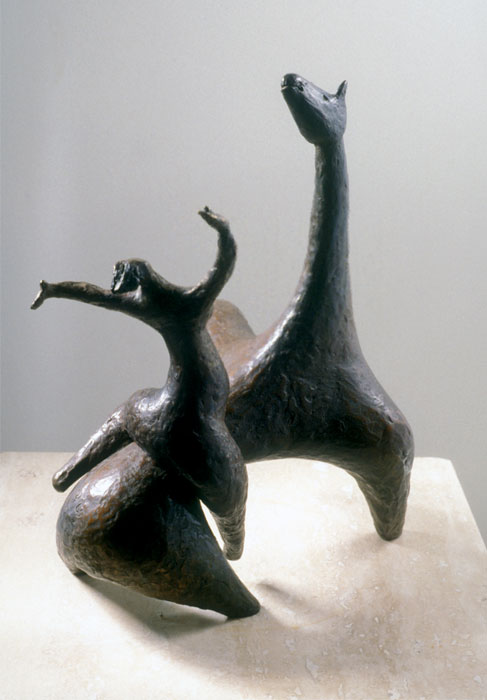 <strong><i>La cavalière</i></strong><BR>1963<BR>Bronze<BR>27,5 x 21 x 19 cm<BR><i> </i><BR><BR><h9 style='font-size:.8em'>Photo : 2/4</h9><BR><br><br><h9 style='font-size:.8em'>© Succession Charles Daudelin /COVA-DAAV
