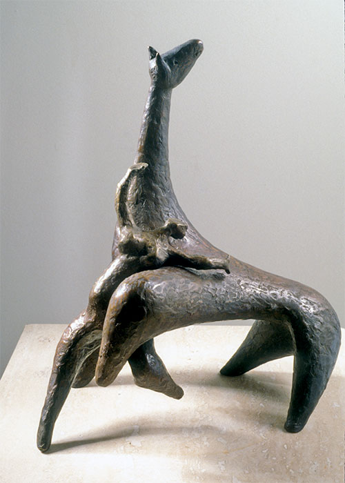 <strong><i>La cavalière</i></strong><BR>1963<BR>Bronze<BR>27,5 x 21 x 19 cm<BR><i> </i><BR><BR><h9 style='font-size:.8em'>Photo : 4/4</h9><BR><br><br><h9 style='font-size:.8em'>© Succession Charles Daudelin /COVA-DAAV