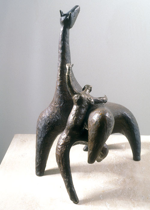 <strong><i>La cavalière</i></strong><BR>1963<BR>Bronze<BR>27,5 x 21 x 19 cm<BR><i> </i><BR><BR><h9 style='font-size:.8em'>Photo : 3/4</h9><BR><br><br><h9 style='font-size:.8em'>© Succession Charles Daudelin /COVA-DAAV