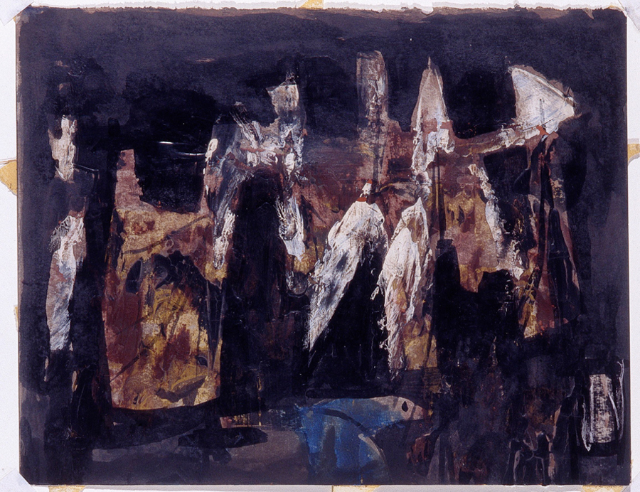 <strong>Sans titre</strong><BR>1960<BR>Gouache sur papier<BR>25,8 x 33,1 cm<BR>Photo : Musée national des beaux-arts du Québec<BR><br><br>© Succession Charles Daudelin /SODRAC