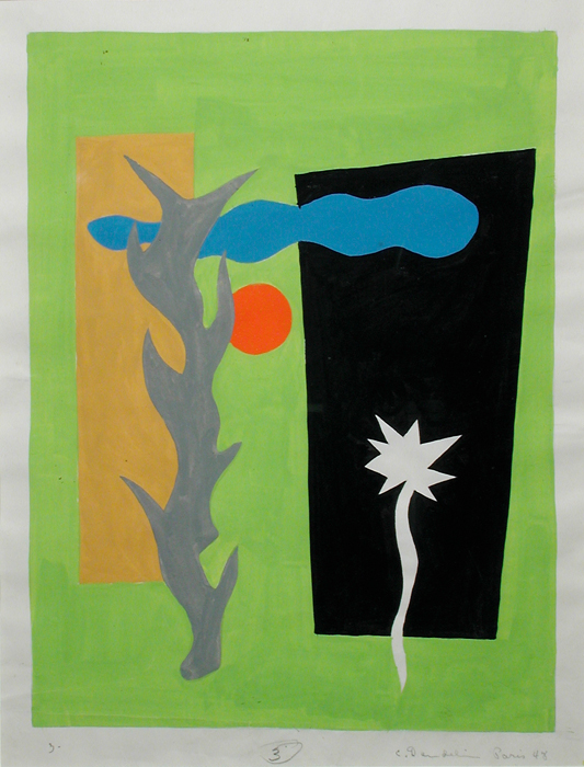 <strong>Sans titre no. 3</strong><BR>1948<BR>Gouache sur papier<BR>28 x 22 cm<BR>Photo : MACM<BR><br><br>© Succession Charles Daudelin /COVA-DAAV
