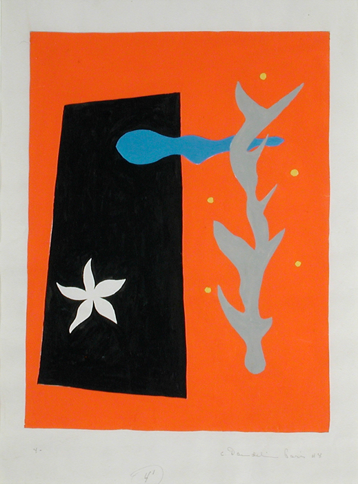 <strong>Sans titre no. 4</strong><BR>1948<BR>Gouache sur papier<BR>28 x 22 cm<BR>Photo : MACM<BR><br><br>© Succession Charles Daudelin /COVA-DAAV