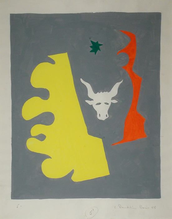 <strong>Sans titre no. 5</strong><BR>1948<BR>Gouache sur papier<BR>29 x 24 cm<BR>Photo : MACM<BR><br><br>© Succession Charles Daudelin /COVA-DAAV