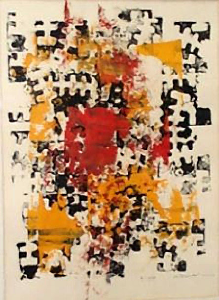 <strong>Sans titre</strong><BR>1967<BR>gouache sur papier<BR>36 x 49 cm<BR>Photo : Musée du Bas-Saint-Laurent<BR><br><br>© Succession Charles Daudelin /COVA-DAAV