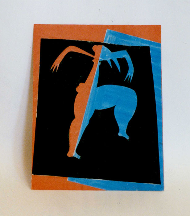 <strong>Sans titre (Danse)</strong><BR>1947<BR>Gouache et collage sur papier<BR>27,7 x 21,4 cm<BR>Photo : Musée des maîtres et artisans du Québec<BR><br><br>© Succession Charles Daudelin /SODRAC