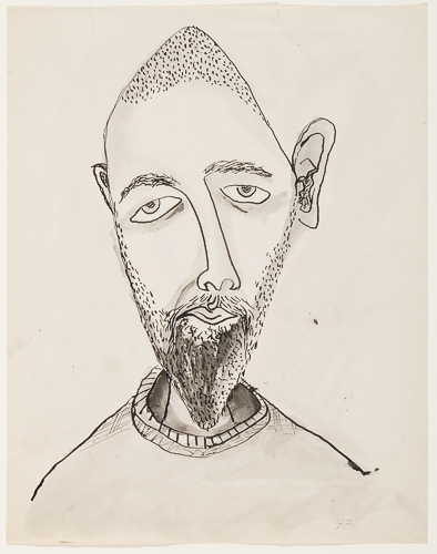 <strong>Autoportrait</strong><BR>1947<BR>Encre et lavis sur papier<BR>27,9 x 21,9 cm<BR>Photo : Musée national des beaux-arts du Québec : Jean-Guy Kérouac<BR><br><br>© Succession Charles Daudelin /SODRAC