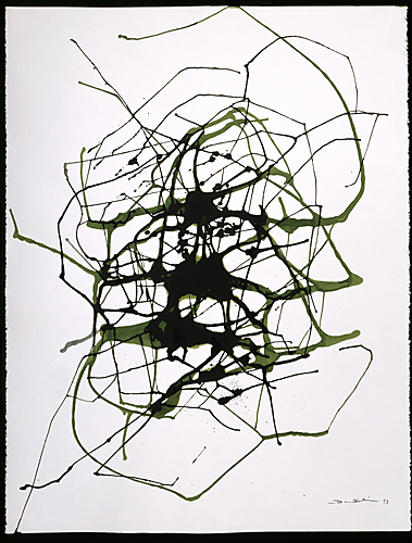 <strong>Circuit 1</strong><BR>1993<BR>encre sur papier Stonehenge<BR>126,6 x 97 cm<BR>Photo : Musée national des beaux-arts du Québec : Patrick Altman<BR><br><br>© Succession Charles Daudelin /COVA-DAAV