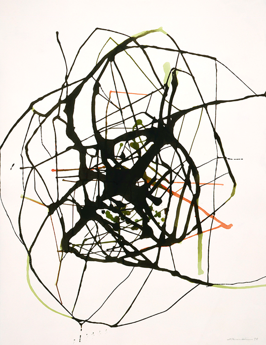 <strong>Circuit 9</strong><BR>1995<BR>encre sur papier Stonehenge<BR>126,6 x 97 cm<BR>Photo : Musée national des beaux-arts du Québec : Patrick Altman<BR><br><br>© Succession Charles Daudelin /COVA-DAAV