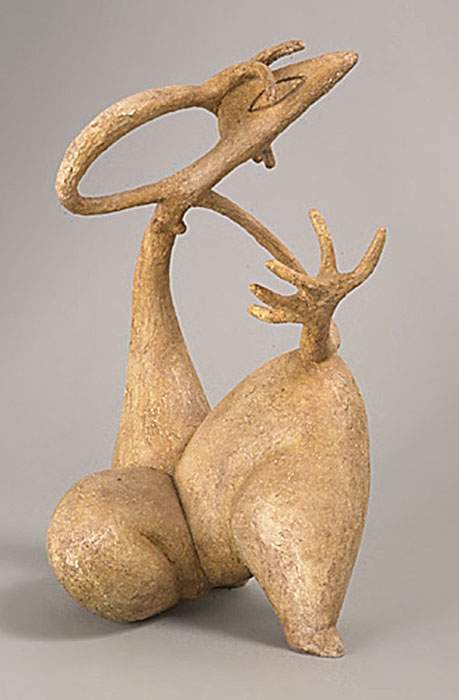 <strong>Elsa</strong><BR>1947<BR>Plâtre<BR>30 x 16,5 x 17,5 cm<BR>Photo : Musée national des beaux-arts du Québec : Louis Audet<BR><br><br>© Succession Charles Daudelin /COVA-DAAV