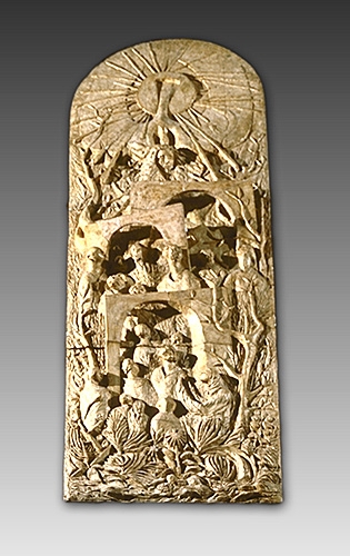 <strong>Maquette pour le retable de la chapelle du Sacré-Coeur de la basilique Notre-Dame</strong><BR>1980-1982<BR>Plâtre<BR>270 x 87,5 x 26 cm<BR>Photo : Musée national des beaux-arts du Québec<BR><br><br>© Succession Charles Daudelin /COVA-DAAV