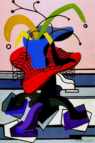 <strong>Nature morte</strong><BR>1945<BR>Huile sur toile<BR>91,6 x 61,5 cm<BR>Photo : Musée national des beaux-arts du Québec : Patrick Altman<BR><br><br>© Succession Charles Daudelin /COVA-DAAV