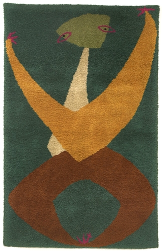 <strong>Sans titre</strong><BR>1948<BR>Laine nouée sur canevas<BR>226 x 146  cm<BR>Photo : Musée national des beaux-arts du Québec : Jean-Guy Kérouac<BR><br><br>© Succession Charles Daudelin /COVA-DAAV