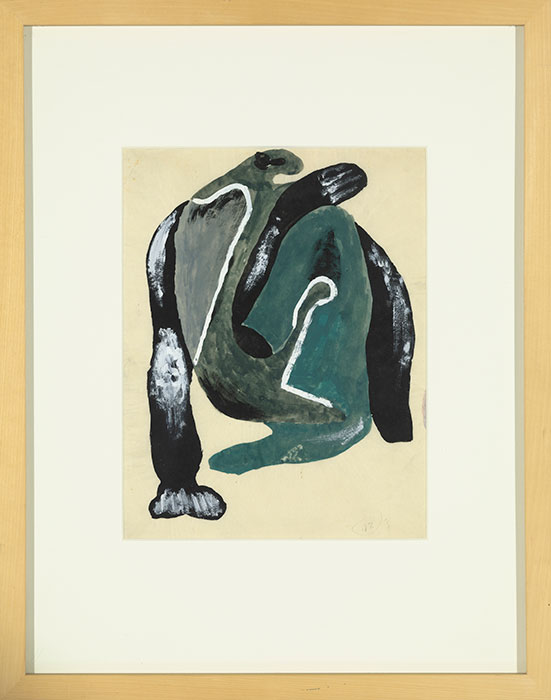 <strong>Sans titre</strong><BR>vers 1942<BR>Gouache sur papier<BR>28 x 21,6 cm<BR>Photo : Musée national des beaux-arts du Québec : Denis Legendre<BR><br><br>© Succession Charles Daudelin /COVA-DAAV