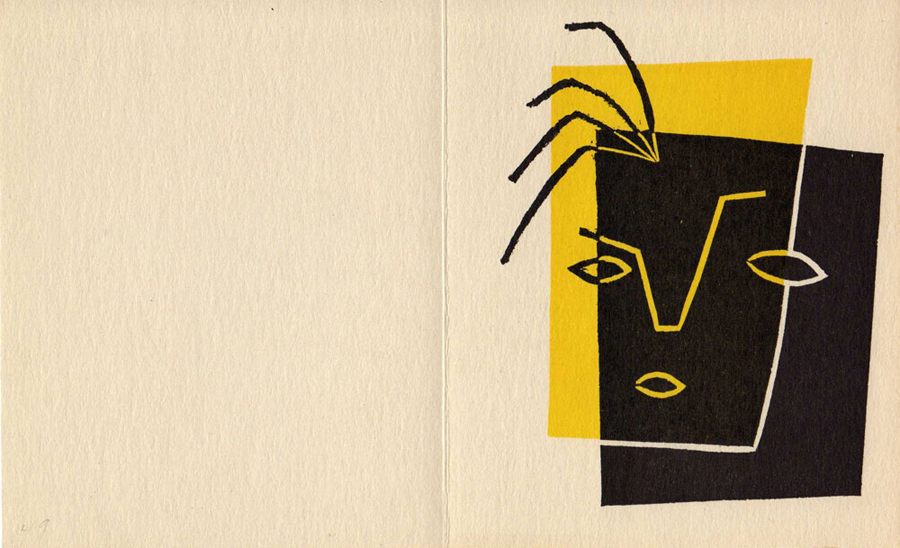 <strong>Carton d'invitation de l’exposition à l'Université de Montréal</strong><BR>1949<BR><BR>Dimensions inconnues<BR>Photo : Photographe inconnu<BR><br><br>© Succession Charles Daudelin /COVA-DAAV